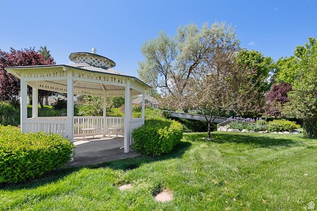 1446 E Anvil Dr, Draper, UT 84020 - view of green lawn featuring a gazebo