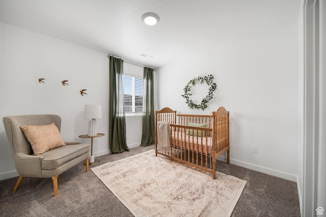 473 N Northshore Dr, Saratoga Springs, UT 84045 - bedroom with carpet flooring, a nursery area, and baseboards