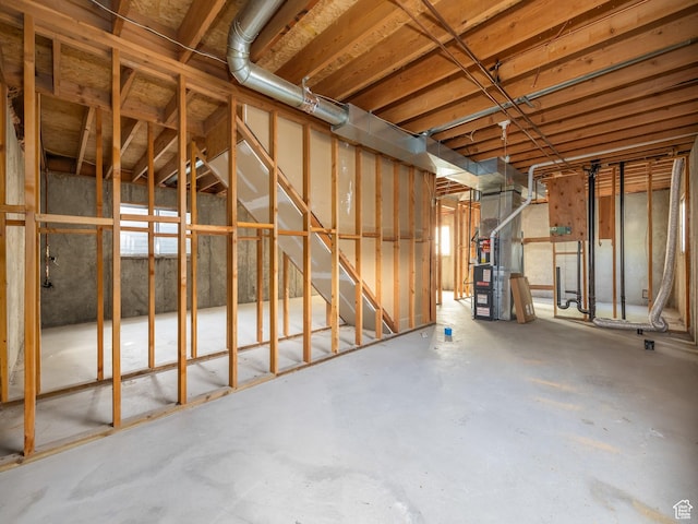 6813 S Sparrowtail Rd, West Jordan, UT 84081 - unfinished basement featuring heating unit