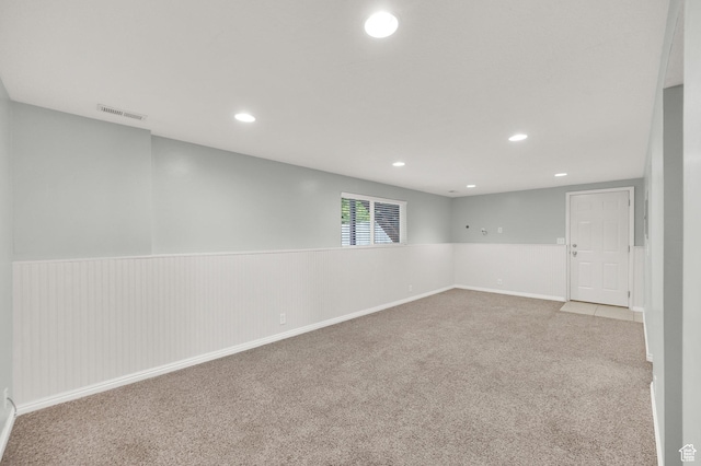 1543 Mulberry Way, Sandy, UT 84093 - carpeted empty room with recessed lighting and wainscoting