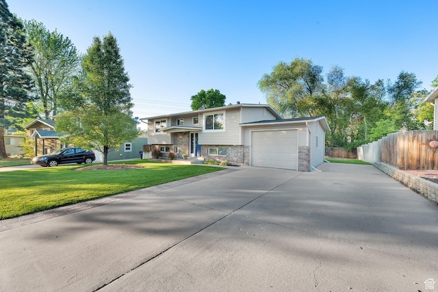 1543 Mulberry Way, Sandy, UT 84093 - split foyer home with stone siding and driveway