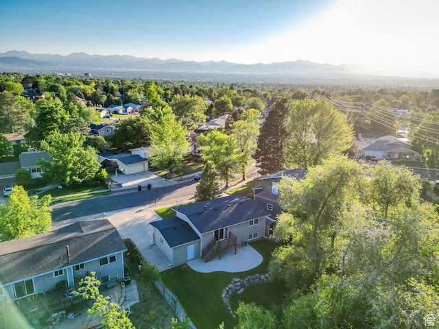 1543 Mulberry Way, Sandy, UT 84093 - aerial perspective of suburban area featuring mountains