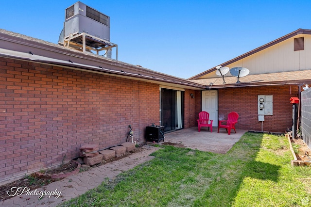 840 S 400 E Unit 46, St George, UT 84770 - view of green lawn featuring a patio area and central air condition unit