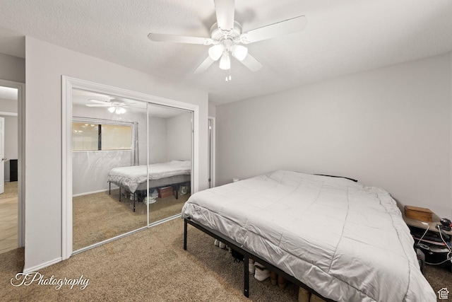 840 S 400 E Unit 46, St George, UT 84770 - bedroom with carpet floors, ceiling fan, and a closet