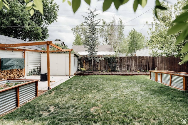 1584 E 3045 S, Salt Lake City, UT 84106 - view of yard with a vegetable garden and a patio