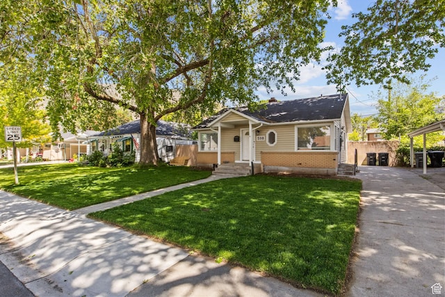 598 Brookside Dr, Springville, UT 84663 - bungalow-style house featuring brick siding and concrete driveway