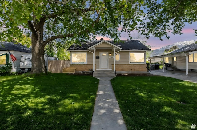 598 Brookside Dr, Springville, UT 84663 - bungalow with brick siding and a patio area