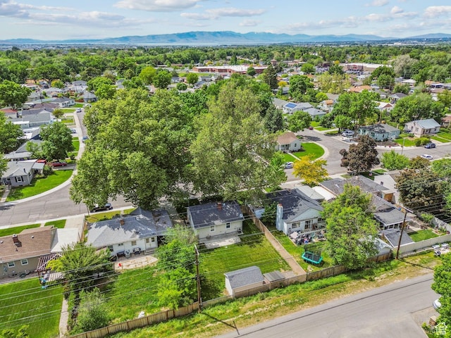 598 Brookside Dr, Springville, UT 84663 - aerial perspective of suburban area with a mountain backdrop