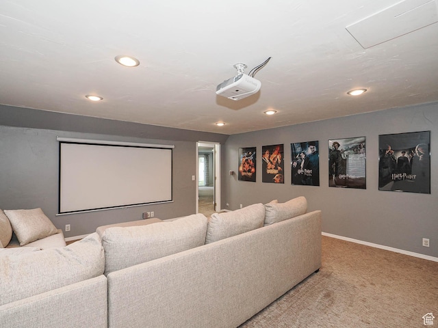 67 N Archmore St, Saratoga Springs, UT 84043 - home theater room with carpet, baseboards, and recessed lighting