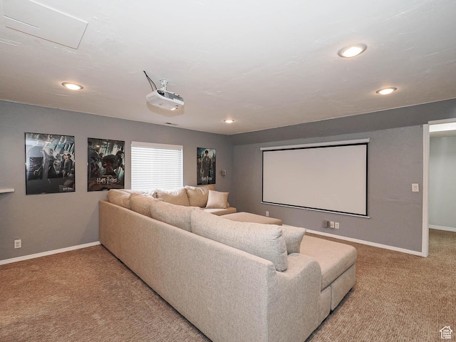 67 N Archmore St, Saratoga Springs, UT 84043 - home theater with carpet, baseboards, and recessed lighting