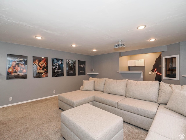 67 N Archmore St, Saratoga Springs, UT 84043 - carpeted living room with baseboards and recessed lighting