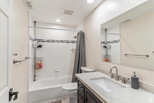3681 W 775 N, Layton, UT 84041 - full bath with vanity, toilet, shower / bath combo with shower curtain, and recessed lighting