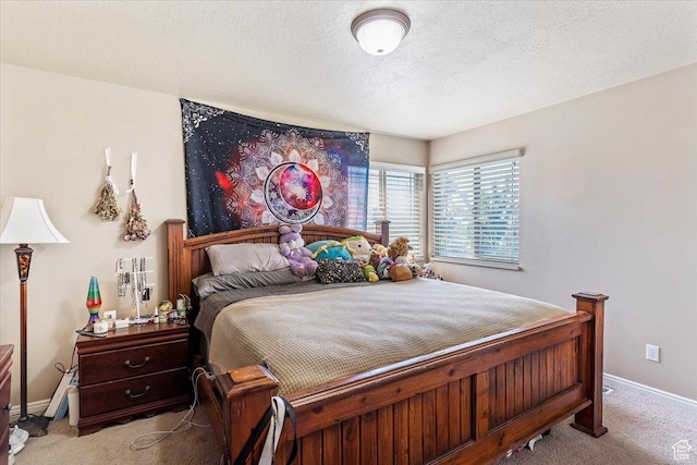 3681 W 775 N, Layton, UT 84041 - carpeted bedroom featuring a textured ceiling and baseboards