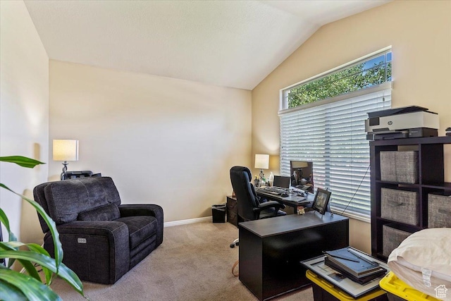 3681 W 775 N, Layton, UT 84041 - carpeted office space featuring lofted ceiling and baseboards