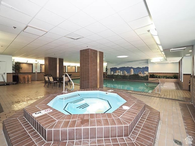 48 W 300 S Unit 2502-N, Salt Lake City, UT 84101 - indoor community pool featuring an in-ground hot tub