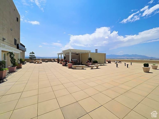 48 W 300 S Unit 2502-N, Salt Lake City, UT 84101 - view of patio / terrace with a mountain view