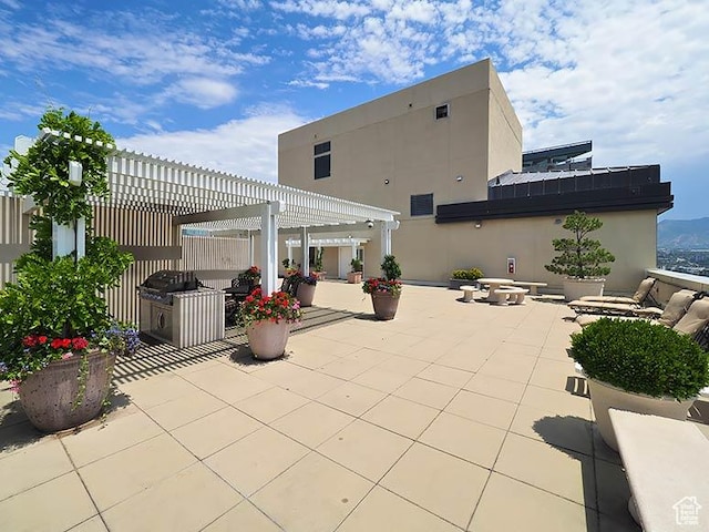 48 W 300 S Unit 2502-N, Salt Lake City, UT 84101 - view of patio featuring a pergola