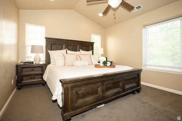 1908 W 1020 N, Provo, UT 84604 - bedroom with lofted ceiling, baseboards, multiple windows, and carpet floors