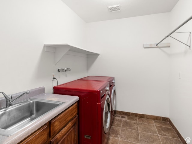 1206 W 3300 N, Pleasant Grove, UT 84062 - laundry room featuring baseboards, independent washer and dryer, and cabinet space