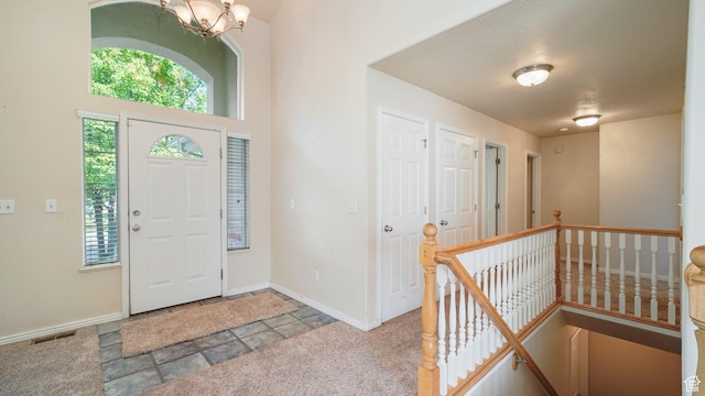 10205 N 3900 W, Cedar Hills, UT 84062 - foyer entrance featuring a chandelier and baseboards