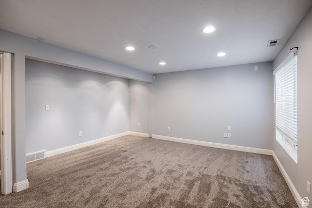 3421 E Dundee Dr, Eagle Mountain, UT 84005 - carpeted spare room with recessed lighting, plenty of natural light, and baseboards