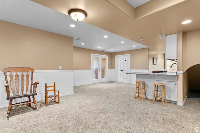 14163 S Friendship Dr W, Herriman, UT 84065 - living area with light carpet and recessed lighting