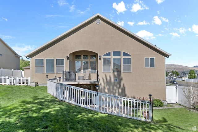 14163 S Friendship Dr W, Herriman, UT 84065 - rear view of house with stucco siding