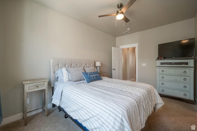 898 S 2560 E, Spanish Fork, UT 84660 - bedroom with light carpet and a ceiling fan