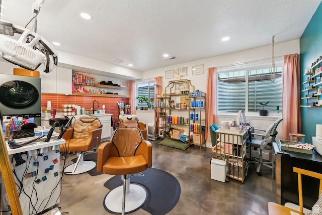 222 S Summer Breeze Ln, Layton, UT 84041 - misc room featuring concrete flooring and recessed lighting