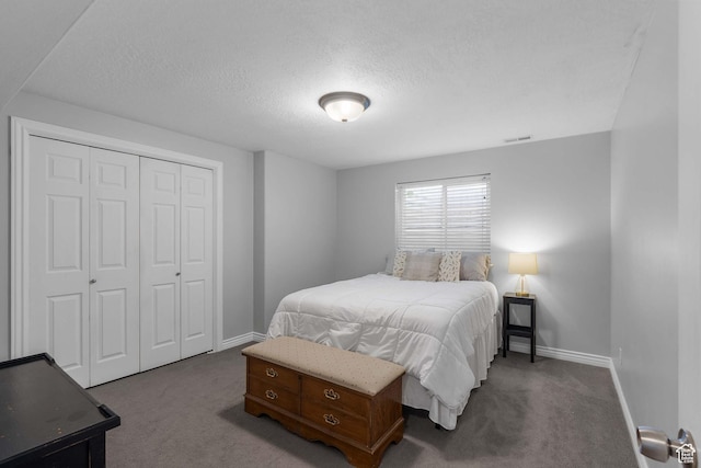 3285 S 575 W, Syracuse, UT 84075 - bedroom featuring carpet, baseboards, a closet, and a textured ceiling