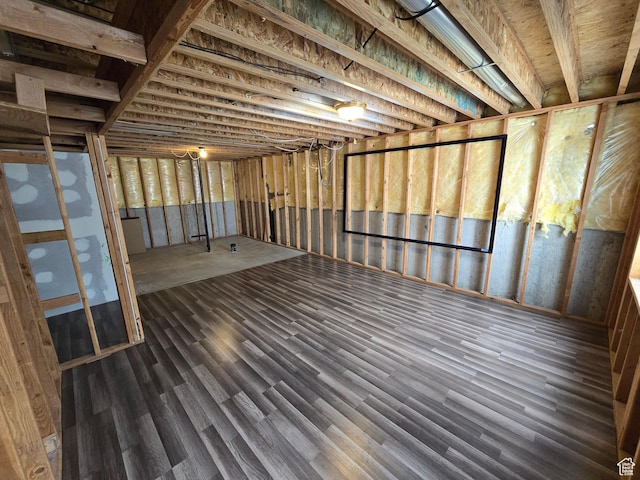 4043 S Lake Vista Dr, Saratoga Springs, UT 84045 - basement featuring dark wood-style floors