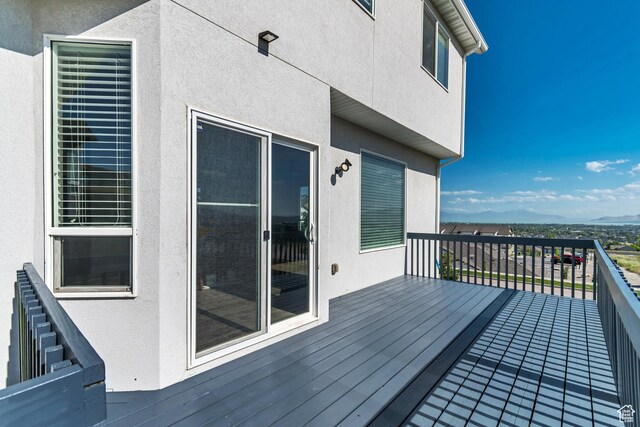 3727 N 900 W, Lehi, UT 84043 - wooden terrace featuring a mountain view
