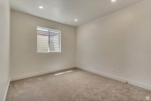 3727 N 900 W, Lehi, UT 84043 - carpeted spare room with recessed lighting and baseboards