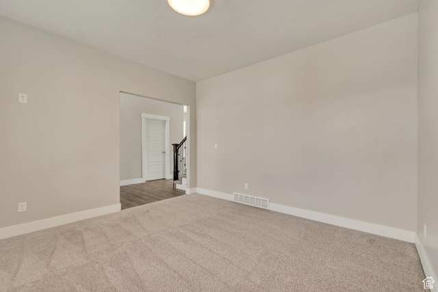 3727 N 900 W, Lehi, UT 84043 - empty room featuring carpet, baseboards, and stairs