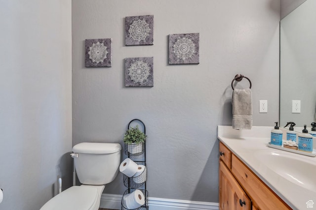 414 W Kit Fox Dr, Saratoga Springs, UT 84045 - half bathroom featuring toilet and vanity