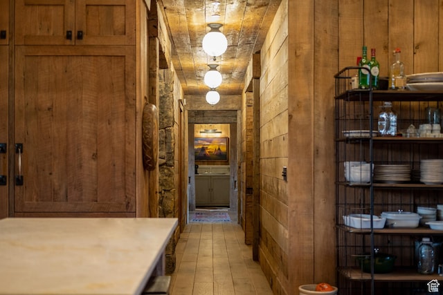 11042 E Wild Elk Mdw, Heber City, UT 84032 - corridor featuring wood walls