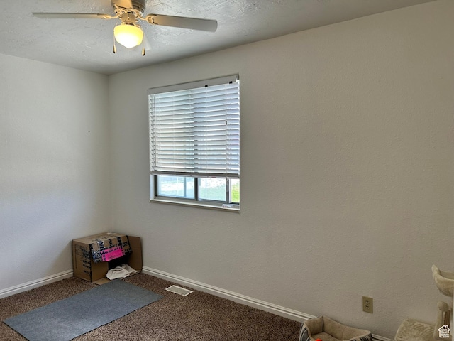 545 E Molen Rd, Ferron, UT 84523 - carpeted spare room featuring ceiling fan and baseboards