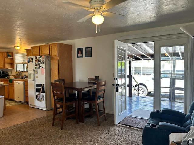 545 E Molen Rd, Ferron, UT 84523 - tiled dining area featuring ceiling fan