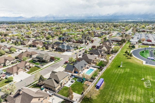 2949 W Hayden Ridge Way, Riverton, UT 84065 - aerial perspective of suburban area featuring a mountainous background