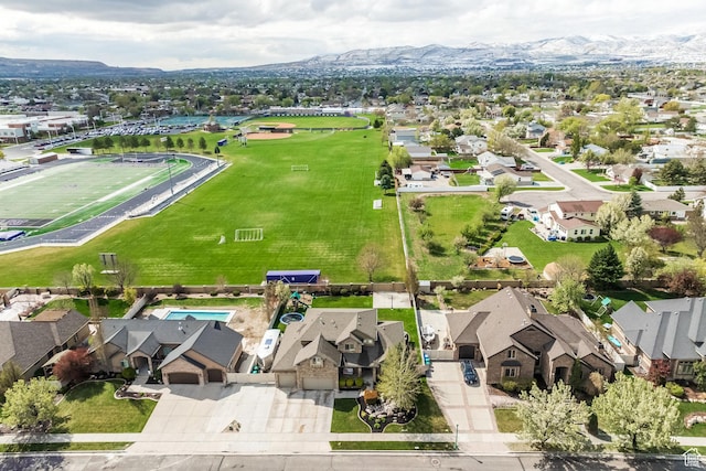 2949 W Hayden Ridge Way, Riverton, UT 84065 - aerial view of residential area featuring mountains