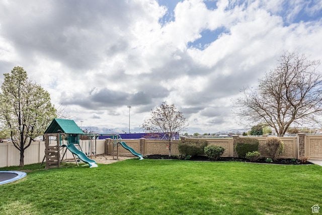2949 W Hayden Ridge Way, Riverton, UT 84065 - view of yard with a playground
