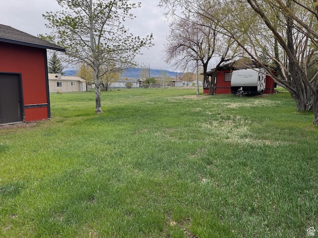 184 N 3rd E, Manila, UT 84046 - view of grassy yard with a mountain view