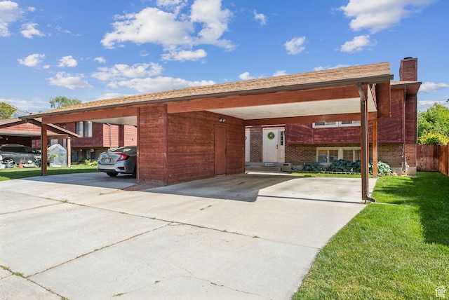 518 E 3955 S, Millcreek, UT 84107 - view of front of home featuring a chimney and concrete driveway