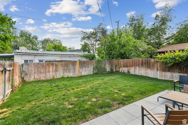 518 E 3955 S, Millcreek, UT 84107 - view of yard featuring a patio