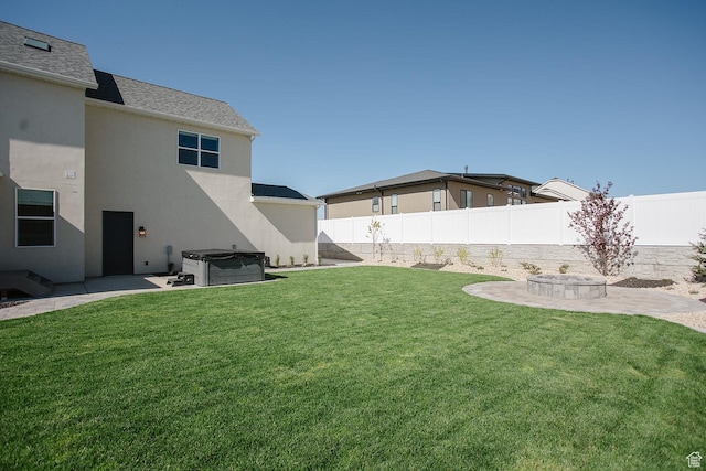 778 N 780th St W, American Fork, UT 84003 - view of yard featuring a hot tub and a patio area