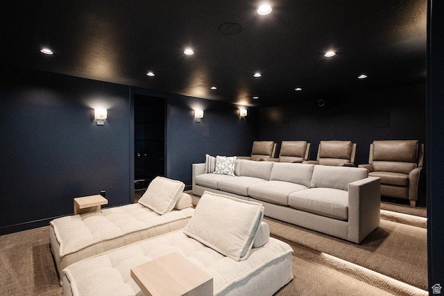 778 N 780th St W, American Fork, UT 84003 - home theater room featuring carpet and recessed lighting