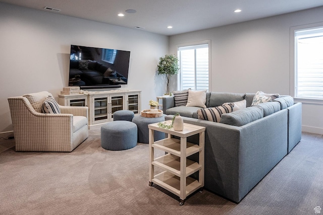 778 N 780th St W, American Fork, UT 84003 - carpeted living room with recessed lighting