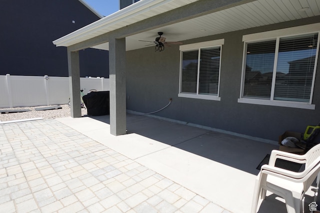 2323 W Thomas Ct, Syracuse, UT 84075 - view of patio with a ceiling fan