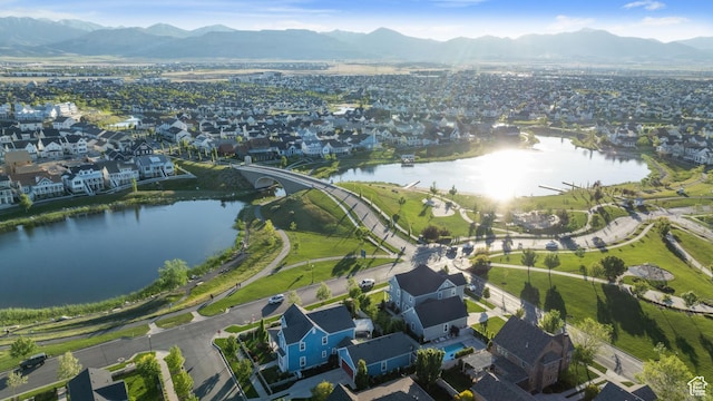 4492 W Enid Dr, South Jordan, UT 84009 - view of property location featuring a water and mountain view and nearby suburban area