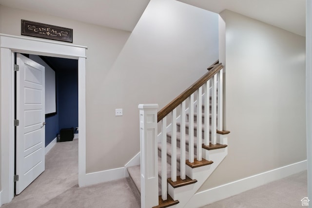 4492 W Enid Dr, South Jordan, UT 84009 - staircase with carpet floors and baseboards
